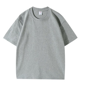Custom Heavyweight 100% Cotton T Shirt OEM ODM Oversized Unisex Crew Neck Blank Short Sleeve <b>Tee</b> with Logo - Product Image 5