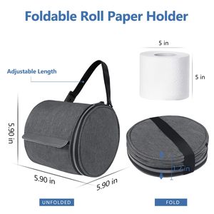 Porte-serviettes en papier portable, sac à papier toilette résistant à l'eau - Product Image 2