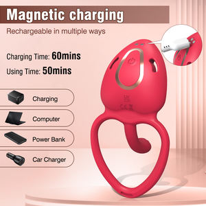 Vibrateur portable pour femme avec contrô<span class=keywords><strong>le</strong></span> par application, 9 modes de vibration, anneau pénien, stimulateur clitoridien et du point G, jouet sexuel pour adultes, pour couples, femmes et hommes - Product Image 5