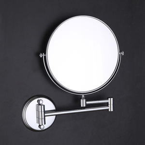 Modern 3x <strong>Magnifying</strong> Foldable Double-Sided Shaving/Cosmetic Makeup <strong>Mirror</strong> Wall Mounted Shower <strong>Mirror</strong> - Product Image 3
