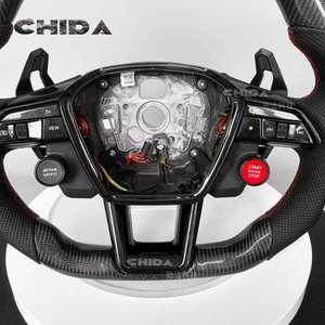 Volant en cuir LED en fibre de carbone de haute qualité, adapté à la mise à niveau de l'intérieur <span class=keywords><strong>Audi</strong></span>, pour A1 A3 A4 A5 A6 A7 Q1 Q3 Q5 Q6 Q7 - Product Image 4