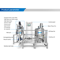 Menjual kinerja biaya tinggi 100L pengaduk vakum homogen Mixer stasioner Mayonnaise mesin emulsifikasi Pasta saos Wasabi Jam homoizer