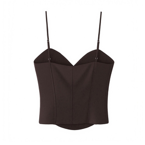 SHENZHU - Blusas de <span class=keywords><strong>Tirantes</strong></span> para <span class=keywords><strong>Mujer</strong></span>, Estilo Corsé, Satinadas, Cortas, Vintage, Sexys, con Espalda Descubierta, Chic, Verano 2026 - Product Image 5
