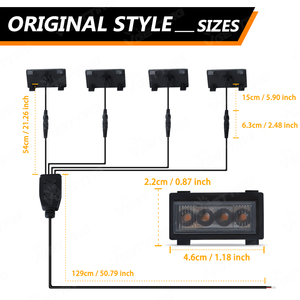 Luce LED per Griglia Auto Accessorio Diretto dalla Fabbrica per Jeep Wrangler JL 2018 <span class=keywords><strong>2019</strong></span> 2020 2021 2022 2023 Lente Bianca Nera Fumé - Product Image 5