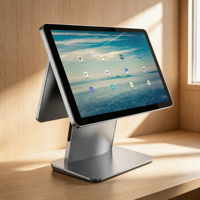 Système de point de vente (PDV) ultra-fin tout-en-un avec double écran tactile, WiFi, Bluetooth, pour restaurant, commerce de détail, caisse enregistreuse, machine de point de vente