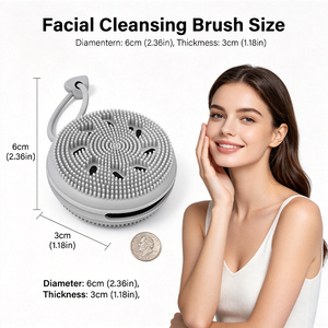 LEDUNSilicone Facial Cleansing Brush Facial Beauty Massage Silicone Facial Cleansing Brush Pore-Cleansing Facial Cleansing Brush - Product Image 6