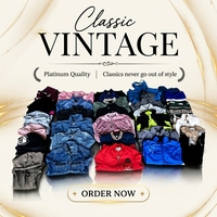 DH11 Vêtements d'hiver vintage de qualité AA, en gros, vestes, pulls, uniformes de baseball en jean, couleurs mélangées, en balles