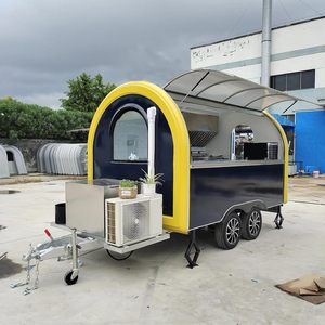 Mobiler Imbiss wagen mit voll ausgestatteter Küchen konzession Mini tragbarer Lebensmittel anhänger Dessert wagen Kaffee kiosk zum Verkauf - Product Image 2