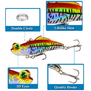 XY-190 Vibra <b>Lure</b> 6.5Cm 12.5G Sinking Metal Hard Bait Bass <b>Fishing</b> Tackle Bottom Baits Artificial <b>Lure</b> Set - Product Image 4