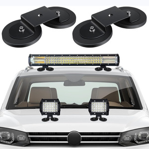 <b>Led</b> <b>Light</b> <b>Bar</b> Mount Bracket Magnetic Steel With Rubber Pad For Volkswagen Truck Roof Front Bumper - Product Image 1