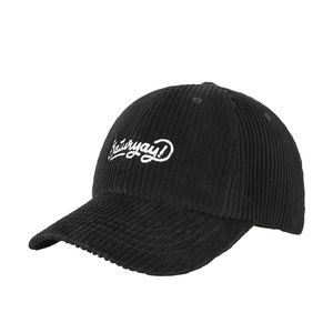 Corduroy Baseball <b>Cap</b> Black Unisex Solid Color Embroidered Letter Warm Sun Shading Hat Autumn <b>Winter</b> Style - Product Image 1