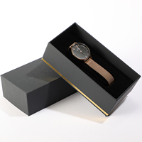 Scatola per Orologi Personalizzata con Logo, in Cartone con Inserto in Spugna per Esposizione Regalo