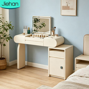 Home Furniture Wooden Makeup <strong>Vanities</strong> Dresser Bedroom <strong>Vanity</strong> Storage Girls White Dressing Table <strong>with</strong> Lights Mirror and <strong>Chairs</strong> - Product Image 1