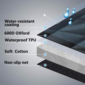 أغطية مقاعد سيارة للكلاب مقاومة للماء مع نافذة شبكية ، أغطية مقاعد السيارة الخلفية للكلاب مقاومة للخدش - Product Image 4