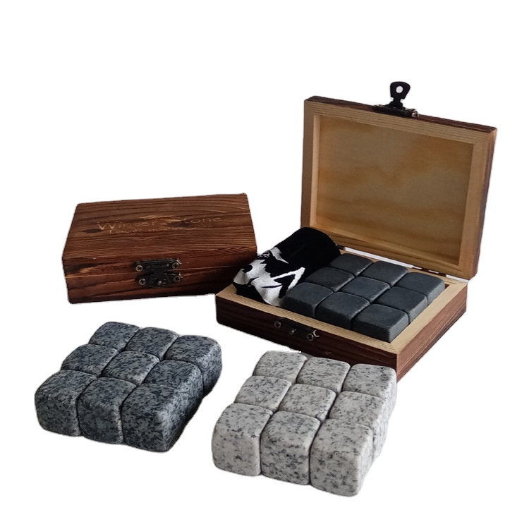 Accessoires de Bar, glaçons, pierres de refroidissement pour whisky, vin, whisky, Rock, refroidisseur en verre, gobelet, coffret cadeau pour hommes cigares