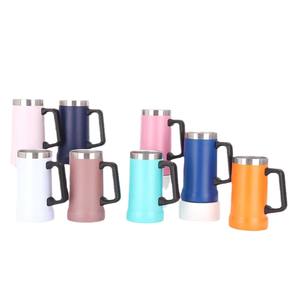 Mug à bière réutilisable écologique en acier inoxydable de 700 ml, gobelet pour boissons chaudes et froides - Product Image 1