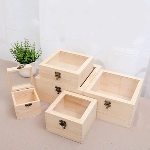 Wooden Storage <b>Box</b> With Acrylic Lid 10x10x6cm Jewelry Organizer Display Case <b>Small</b> <b>Box</b> For Insect Specimen - Product Image 2