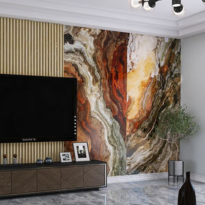 Panneau mural décoratif en <span class=keywords><strong>PVC</strong></span> pour salon, motif personnalisé, luxe, haute brillance, <span class=keywords><strong>dalle</strong></span> de marbre UV, 2 mm, 2,5 mm - Product Image 4