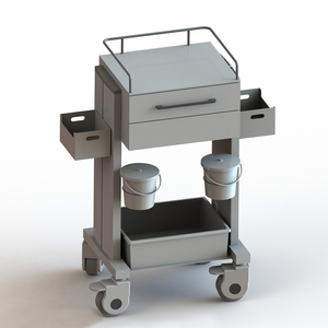 Chariot multifonctionnel d'instrument médical de chariot chirurgical de chariot à acier inoxydable de pansement d'hôpital - Product Image 1
