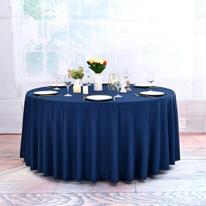120 Inch Round Woven Velvet <b>Disposable</b> Customizable <b>Table</b> Cover for Banquet Party Outdoor Wedding Events Inthetrend Brand - Product Image 2