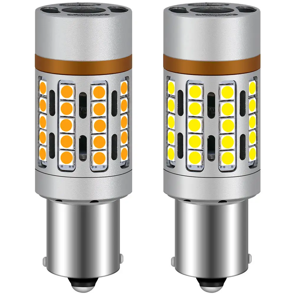 Bombilla inteligente 7440 3156 45smd 3030, 3 colores, todos los modelos, decoración trasera universal, lámpara de cabeza de coche de alto brillo