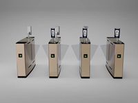 Barrière mécanique électronique de porte d'oscillation de tourniquet de sécurité d'entrée de supermarché pour la porte de carte à puce
