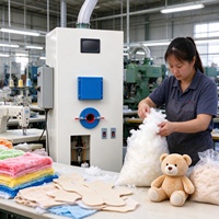 Machine de remplissage de coton PP à tête unique pour jouets en peluche, poupées, oreillers et coussins