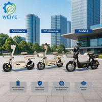 Moped électrique rétro certifié EEC, 450W, 2 places, vélo électrique de ville, scooter électrique pour adultes