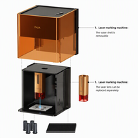 Mini Grabador Láser Multifuncional de Escritorio, Máquina CNC con Control USB y WiFi, Accesorios para Maquinaria de Bricolaje
