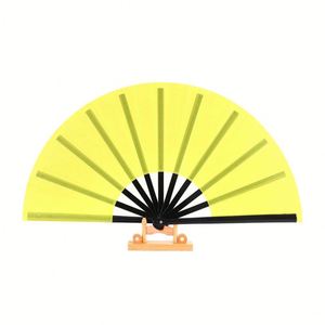 Abanico Plegable Grande Blanco Personalizado para Festivales con Logotipo, 13 Pulgadas - Product Image 6