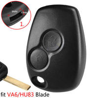 Coque de clé télécommande de remplacement pour Renault Trafic Clio Kangoo Modus Twingo Dacia Duster Logan Sandero Movano Terrano