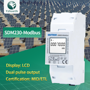 Duy nhất giai đoạn 2 đầu ra xung + modbus hai chiều năng lượng mặt trời DC năng lượng Meter RS485 kỹ thuật số thông minh Điện Meter - Product Image 1