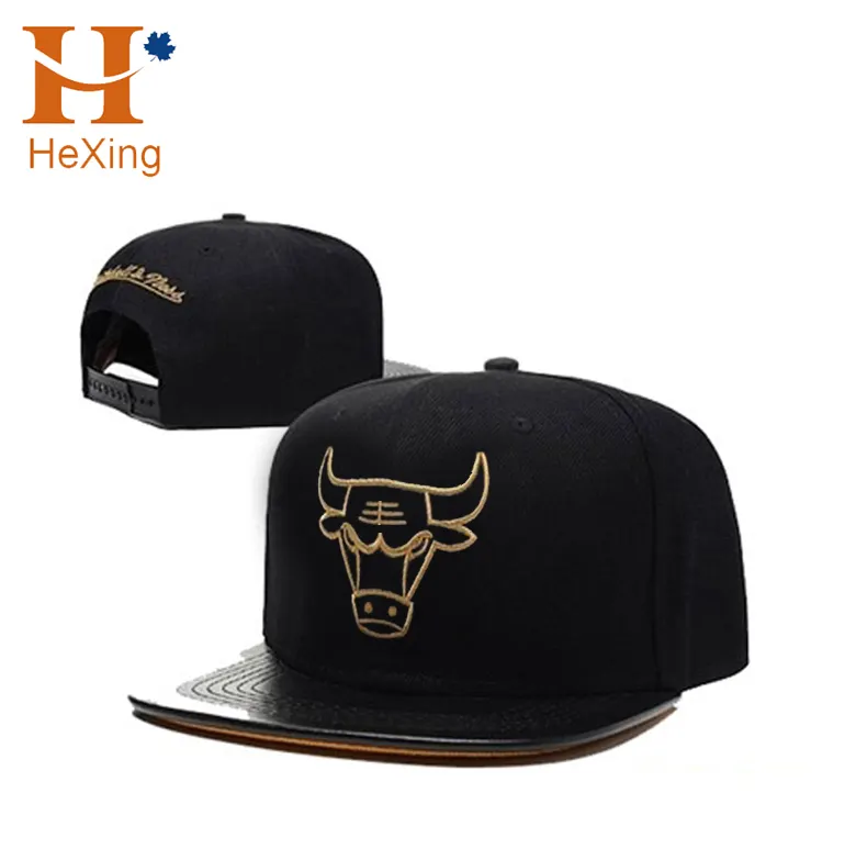 Boné de hip hop ajustável, chapéu snapback com 6 painéis de alta qualidade