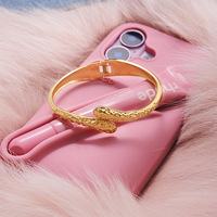 Bracelets ouverts et fermés en forme de marteau, style européen et américain, bijoux tendance pour femmes, sensation de luxe
