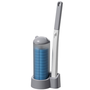 Brosse de toilette en plastique avec long manche, support mural et tête de brosse en forme d'ours - Product Image 5