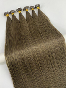 Cabello Virgen de Doble Trama de <span class=keywords><strong>Alta</strong></span> Calidad, Precio de Fábrica al por Mayor 2026 # Extensiones de Cabello con <span class=keywords><strong>Punta</strong></span> Plana/Redonda de 7 Colores, Vendidas en el <span class=keywords><strong>Mercado</strong></span> de <span class=keywords><strong>Alta</strong></span> Gama. - Product Image 1