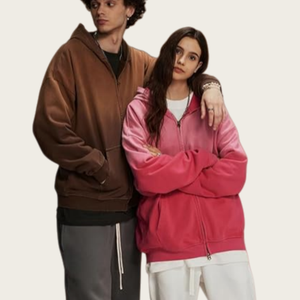 Sudadera con Capucha Personalizada para Hombre, Estilo Lavado Ácido, con Cierre, Corte Regular, Unisex, Gruesa, Vintage, para Hombre y Mujer, Ropa Urbana de Invierno - Product Image 5