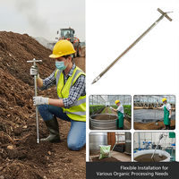 Capteur de compost organique étanche RS485, thermomètre de sol avec sonde longue en acier inoxydable pour l'agriculture, l'élevage et l'industrie