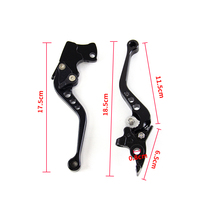 Leviers de frein et d'embrayage de moto en aluminium CNC, ensemble de leviers de guidon réglables à 6 positions pour Bajaj Pulsar NS200 RS200 AS200