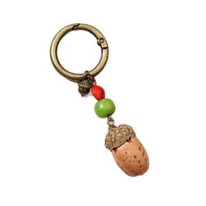 Pendentif de sac vintage style forêt de fruits végétaux naturels, porte-clés fait main en graines de Bodhi, nouveau style chinois, décoration artistique pour sac - Product Image 5