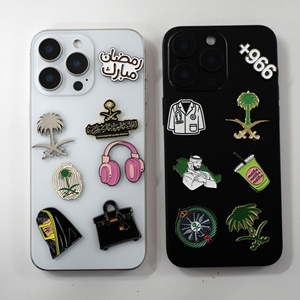 Stiker Pin Enamel Logam Logo Oman Arab Saudi Desain Ukiran Enamel - Product Image 1