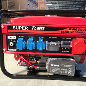 Super TAGEER KW6500E Gasoline <b>Generator</b> 230V AC Single Phase Portable <b>Power</b> Supply for Construction Farm Household Use - Product Image 1