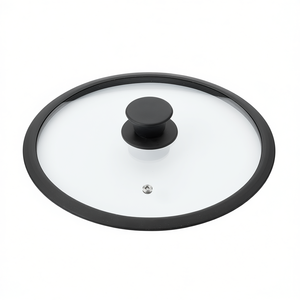 Glass Lid With Silicone Rim And Steam Vent 28 Cm For <b>Soup</b> And Stock <b>Pots</b> - Product Image 2