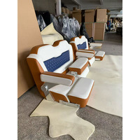 Siège de bateau double avec accoudoirs rabattables et support de cuisse inclinable pour yacht