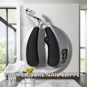 Coupe-ongles professionnel pour bébé, en plastique, courbé, avec une large ouverture de mâchoire pour les ongles épais, poignée coudée durable, portable - Product Image 2