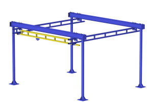 Pour grue d'atelier légère KBK Truss Top en acier au carbone à faisceau unique pour la logistique d'entrepôt-Nouveau pont roulant Grue à faisceau unique - Product Image 4