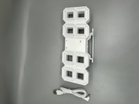 Horloge Murale Stéréo LED 3D Numérique en Plastique, Design Moderne, Température Intelligente, Heure Mondiale, Perpétuelle, Vente en Gros Transfrontalière