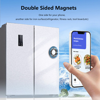 Support de téléphone de bureau magnétique en métal à double anneau personnalisé avec anneau de maintien flexible réglable en hauteur et poignée universelle