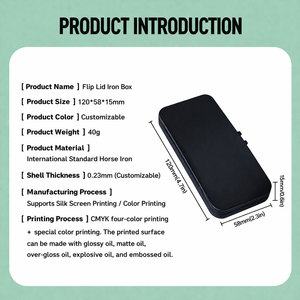 Boîte en métal rectangulaire hermétique avec bouton de verrouillage de sécurité enfant, vente en gros d'usine - Product Image 5