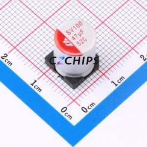 Condensador Sólido SMD SV470M101G12R7R1Z00ZZ, D10xL12.7mm (Capacitancia: 47uF) (Precisión: 20%) (Voltaje Nominal: 100V) - Product Image 1